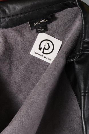 Dámska kožená bunda  Monki, Veľkosť XL, Farba Čierna, Cena  16,59 €