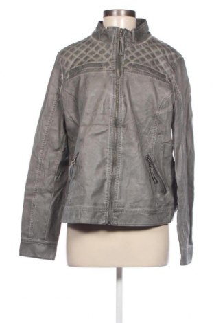 Damen Lederjacke Multiblu, Größe L, Farbe Grau, Preis 20,46 €