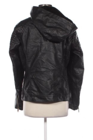 Γυναικείο δερμάτινο μπουφάν NXH Fashion, Μέγεθος M, Χρώμα Μαύρο, Τιμή 16,89 €