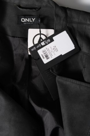 Damen Lederjacke ONLY, Größe L, Farbe Grau, Preis 31,16 €