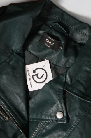 Dámska kožená bunda  ONLY, Veľkosť M, Farba Zelená, Cena  13,95 €