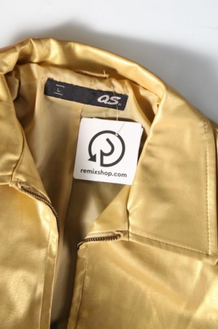 Dámska kožená bunda  Q/S by S.Oliver, Veľkosť L, Farba Zlatistá, Cena  16,59 €