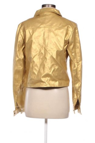 Damen Lederjacke Q/S by S.Oliver, Größe L, Farbe Golden, Preis 18,79 €