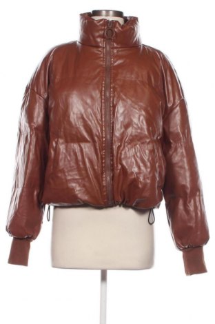 Dámska kožená bunda  SHEIN, Veľkosť M, Farba Hnedá, Cena  19,45 €