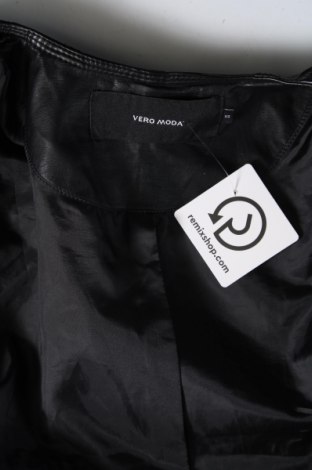 Γυναικείο δερμάτινο μπουφάν Vero Moda, Μέγεθος XS, Χρώμα Μαύρο, Τιμή 22,82 €