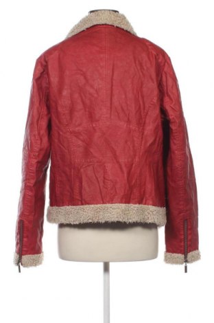 Дамско кожено яке Yessica, Размер XL, Цвят Червен, Цена 90,95 лв.