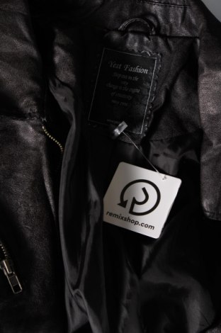 Γυναικείο δερμάτινο μπουφάν Yest, Μέγεθος XL, Χρώμα Μαύρο, Τιμή 16,70 €