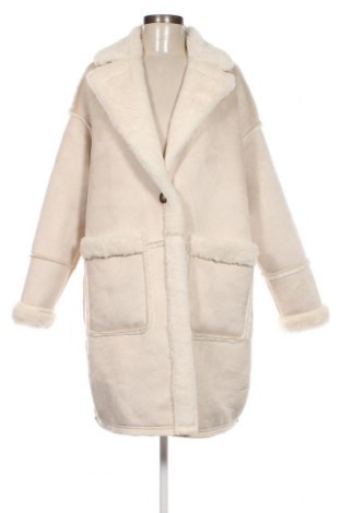 Дамско палто Amisu, Размер M, Цвят Бежов, Цена 63,13 лв.