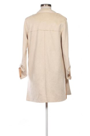 Дамско палто Bershka, Размер XS, Цвят Екрю, Цена 32,00 лв.