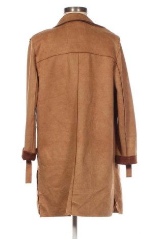 Damenmantel Bershka, Größe XS, Farbe Beige, Preis 22,27 €