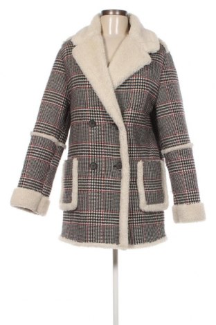 Дамско палто Bershka, Размер S, Цвят Многоцветен, Цена 63,13 лв.
