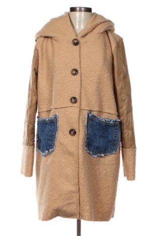 Дамско палто Made In Italy, Размер M, Цвят Бежов, Цена 69,55 лв.