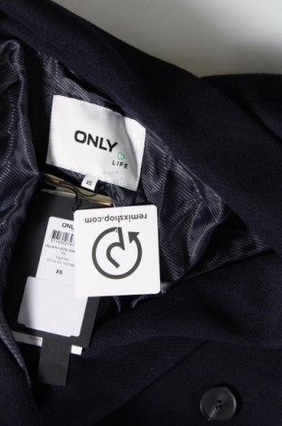 Dámsky kabát  ONLY, Veľkosť XS, Farba Modrá, Cena  39,63 €