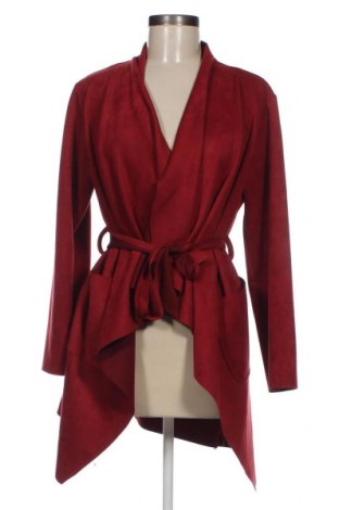 Дамско палто Pronto Moda, Размер M, Цвят Червен, Цена 45,16 лв.