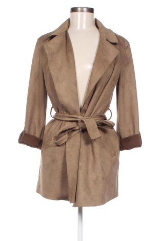 Palton de femei Pull&Bear, Mărime S, Culoare Bej, Preț 83,27 Lei
