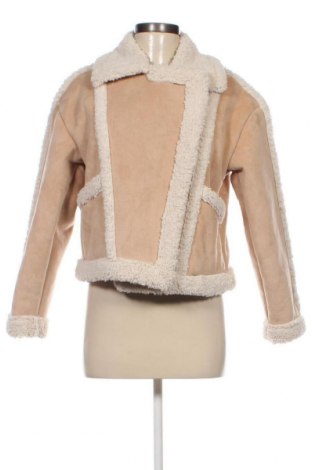 Дамско палто Zara, Размер XS, Цвят Бежов, Цена 36,04 лв.