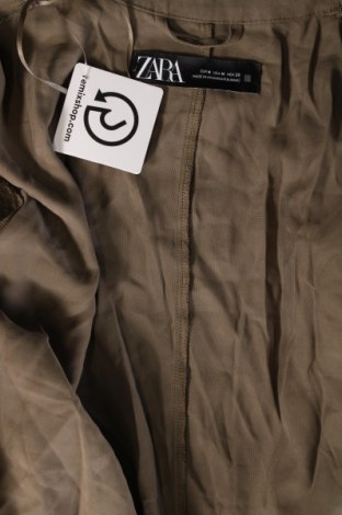 Дамско палто Zara, Размер M, Цвят Зелен, Цена 20,90 лв.