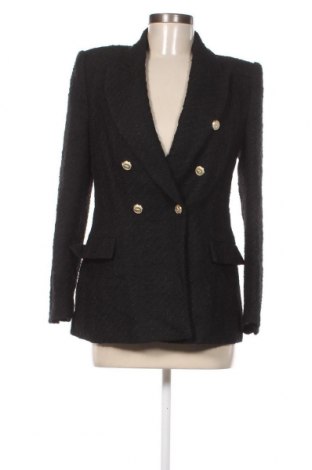 Дамско палто Zara, Размер M, Цвят Черен, Цена 37,40 лв.