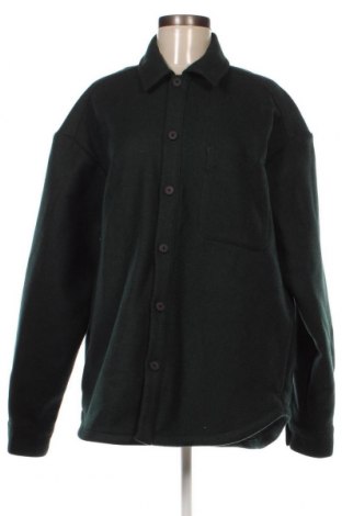 Дамско палто Zara, Размер L, Цвят Зелен, Цена 47,47 лв.