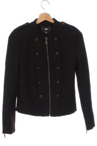 Дамско сако H&M, Размер XS, Цвят Черен, Цена 28,56 лв.