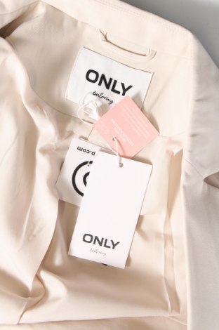 Γυναικείο σακάκι ONLY, Μέγεθος S, Χρώμα Εκρού, Τιμή 21,57 €