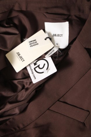 Γυναικείο σακάκι Object, Μέγεθος XL, Χρώμα Καφέ, Τιμή 21,19 €