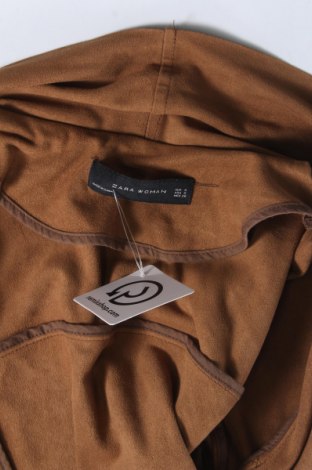 Дамско сако Zara, Размер S, Цвят Кафяв, Цена 31,22 лв.