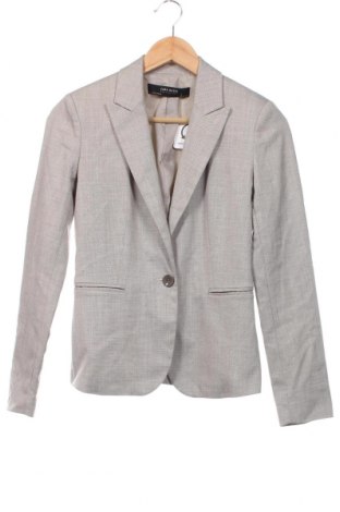 Дамско сако Zara, Размер XS, Цвят Сив, Цена 26,40 лв.