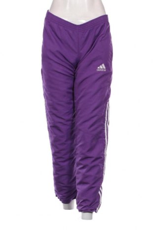 Γυναικείο αθλητικό παντελόνι Adidas, Μέγεθος S, Χρώμα Βιολετί, Τιμή 24,09 €