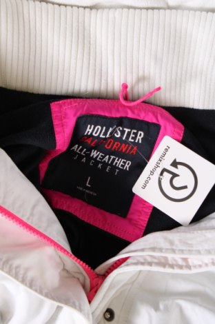 Γυναικείο μπουφάν Hollister, Μέγεθος L, Χρώμα Λευκό, Τιμή 25,05 €