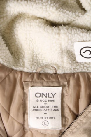 Γυναικείο μπουφάν ONLY, Μέγεθος L, Χρώμα  Μπέζ, Τιμή 13,69 €