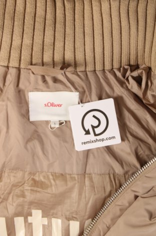 Γυναικείο μπουφάν S.Oliver, Μέγεθος L, Χρώμα  Μπέζ, Τιμή 22,27 €