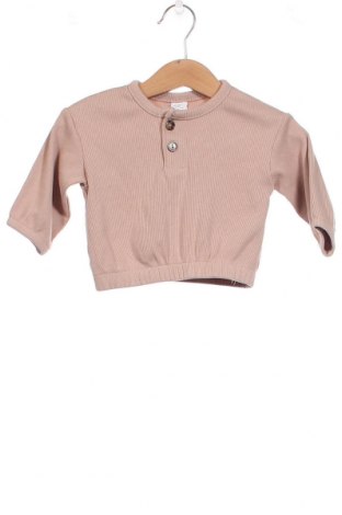 Детска блуза H&M, Размер 3-6m/ 62-68 см, Цвят Бежов, Цена 14,76 лв.