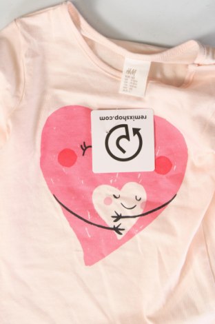 Παιδική μπλούζα H&M, Μέγεθος 9-12m/ 74-80 εκ., Χρώμα Ρόζ , Τιμή 3,13 €