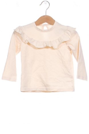 Детска блуза H&M, Размер 12-18m/ 80-86 см, Цвят Екрю, Цена 7,20 лв.