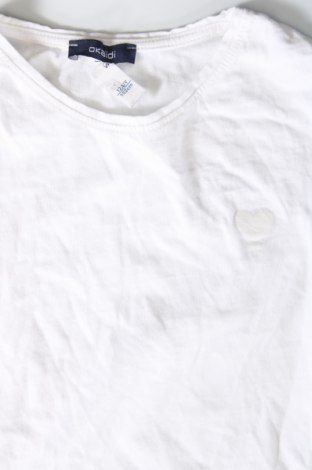 Kinder Shirt Okaidi, Größe 11-12y/ 152-158 cm, Farbe Weiß, Preis 3,50 €