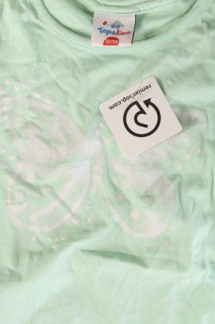 Детска блуза Topolino, Размер 6-7y/ 122-128 см, Цвят Зелен, Цена 6,33 лв.