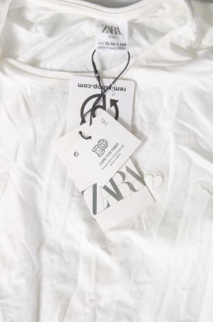 Kinder Shirt Zara, Größe 13-14y/ 164-168 cm, Farbe Weiß, Preis 7,83 €