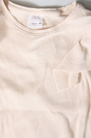 Детска блуза Zara, Размер 13-14y/ 164-168 см, Цвят Екрю, Цена 14,00 лв.