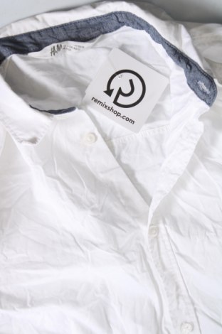 Kinderhemd H&M, Größe 11-12y/ 152-158 cm, Farbe Weiß, Preis € 7,65