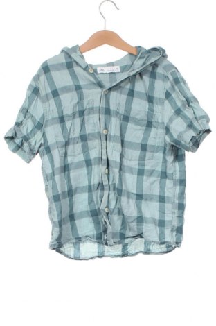 Kinderhemd Zara, Größe 6-7y/ 122-128 cm, Farbe Grün, Preis 4,29 €