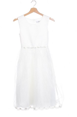Dziecięca sukienka Happy Girls By Eisend, Rozmiar 11-12y/ 152-158 cm, Kolor Biały, Cena 105,29 zł