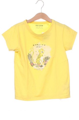 Dziecięcy T-shirt Blue Seven, Rozmiar 6-7y/ 122-128 cm, Kolor Żółty, Cena 20,71 zł
