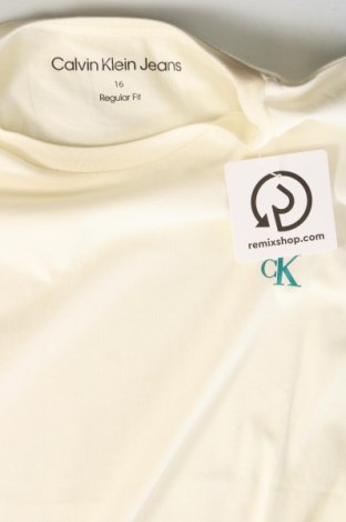 Detské tričko Calvin Klein Jeans, Veľkosť 15-18y/ 170-176 cm, Farba Kremová, Cena  17,78 €