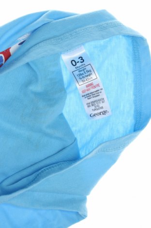 Παιδικό μπλουζάκι George, Μέγεθος 2-3m/ 56-62 εκ., Χρώμα Μπλέ, Τιμή 3,32 €