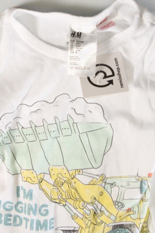 Детска тениска H&M, Размер 6-7y/ 122-128 см, Цвят Бял, Цена 11,73 лв.