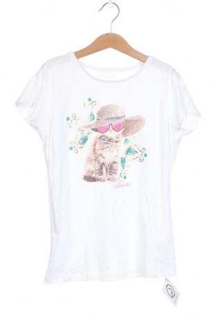 Kinder T-Shirt In Extenso, Größe 11-12y/ 152-158 cm, Farbe Weiß, Preis 3,68 €