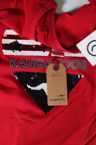 Детска тениска Kangaroos, Размер 11-12y/ 152-158 см, Цвят Червен, Цена 14,85 лв.