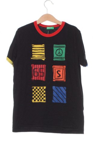 Dziecięcy T-shirt United Colors Of Benetton, Rozmiar 10-11y/ 146-152 cm, Kolor Czarny, Cena 20,69 zł