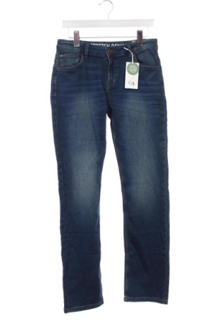 Dziecięce jeansy C&A, Rozmiar 14-15y/ 168-170 cm, Kolor Niebieski, Cena 78,29 zł